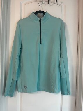 Greyson Light Aqua Sequoia Quarter Zip